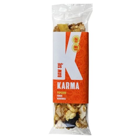 Baton "BAW SIĘ" - popcorn, banan, nerkowiec Karma, 35g