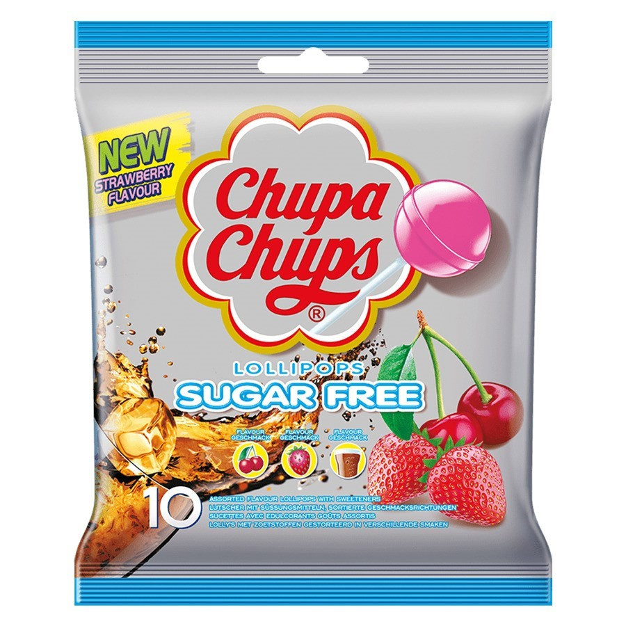 Lizaki Chupa Chups mix smaków, bez cukru, 10x11g