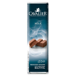 Baton z mlecznej czekolady słodzony maltitolem Cavalier, 44g