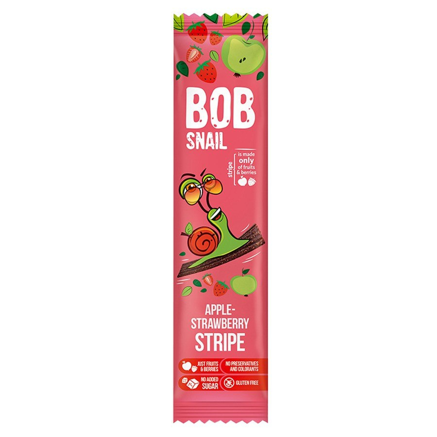 Bob Snail Stripe jabłkowo-truskawkowy, 14g