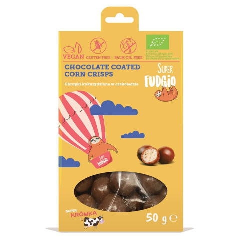 Chrupki w czekoladzie bezglutenowe Super Fudgio BIO, 50g