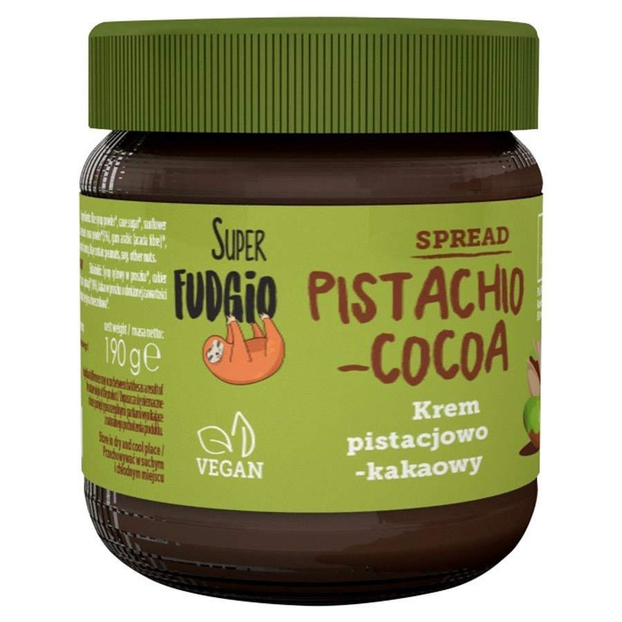 Krem pistacjowo-kakaowy bezglutenowy Super Fudgio BIO, 190g