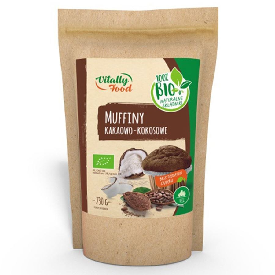Mieszanka na muffiny kakaowo-kokosowe Vitally Food BIO, 230g