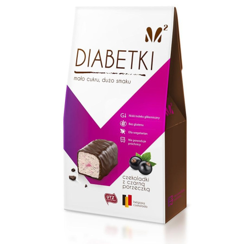 Czekoladki czarna porzeczka z jogurtem Diabetki, 100g